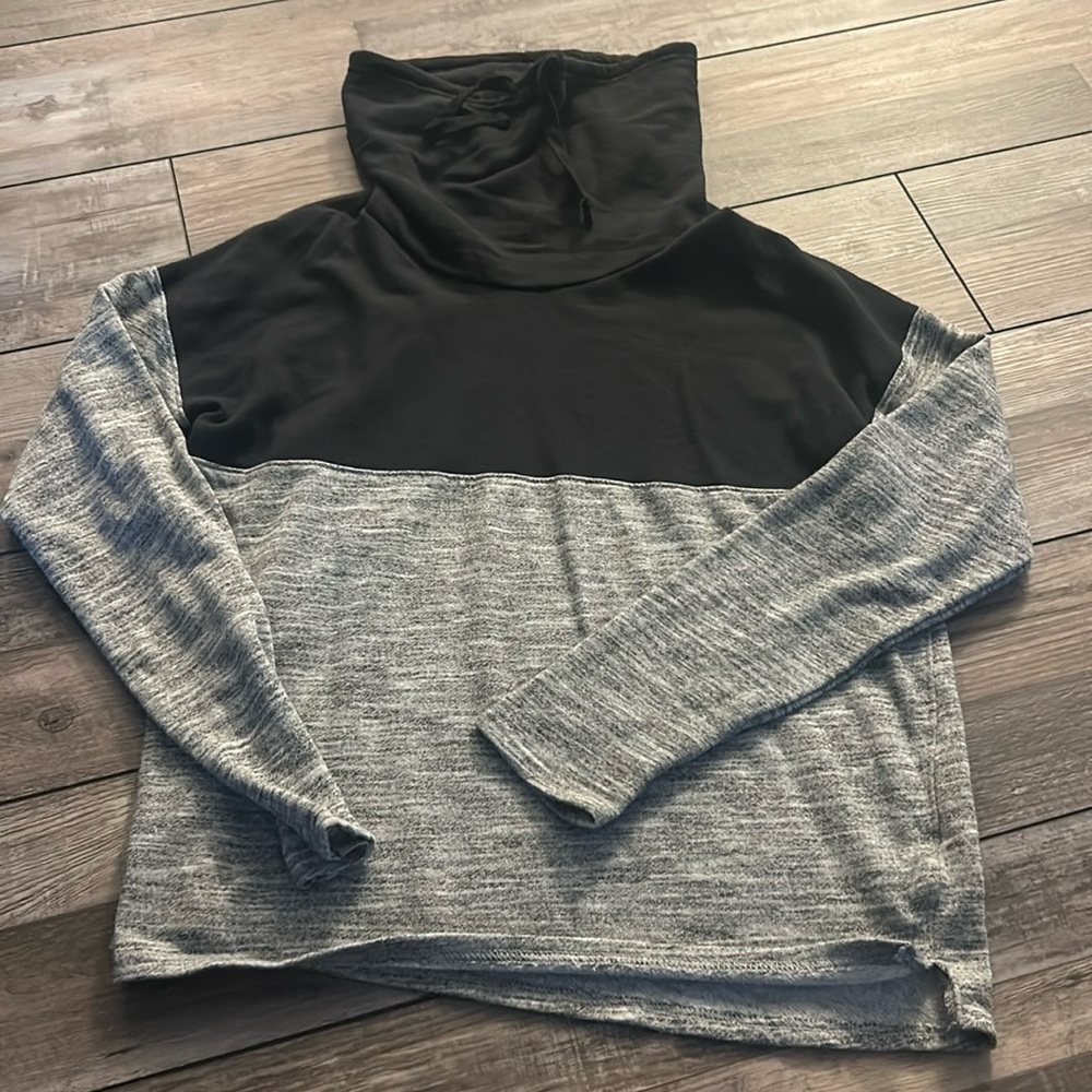cowl neck hoodie